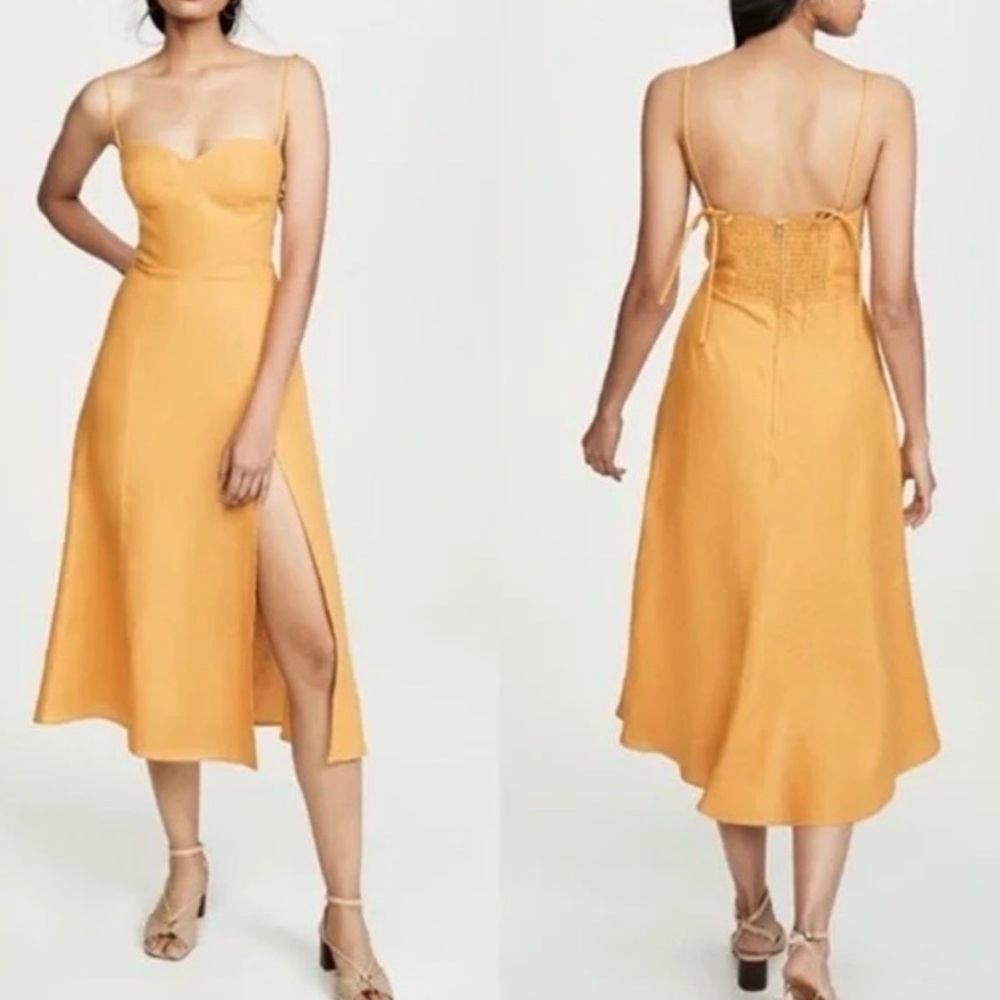Reformation Nebraska Linen Dress